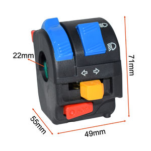 Interrupteurs de guidon de <span class=keywords><strong>moto</strong></span> ATV 7/8 pouces 22 mm, interrupteurs de phare, de feux antibrouillard, de clignotants, de klaxon avec <span class=keywords><strong>faisceau</strong></span> de câblage - Product Image 3