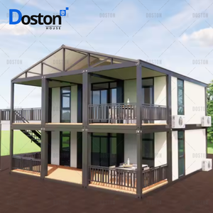 Assurance qualité Double étage préfabriqué 2 avec de hauts plafonds Innovations Bon prix Maison en conteneur à deux étages - Product Image 1