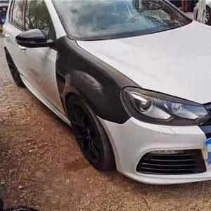 Aile de voiture en fibre de carbone pour VW <span class=keywords><strong>Golf</strong></span> <span class=keywords><strong>6</strong></span> VI MK6 <span class=keywords><strong>GTI</strong></span> <span class=keywords><strong>R20</strong></span> 2009-2013 Ailes latérales de pare-chocs avant Double grille d'aération Garde-boue Bodykit - Product Image 5