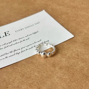 Anillo Ovalado Geométrico Estilo Japonés Coreano, Plata de Ley S925, Anillo para el Dedo Índice, Joyería para Mujer, Regalo - Product Image 2