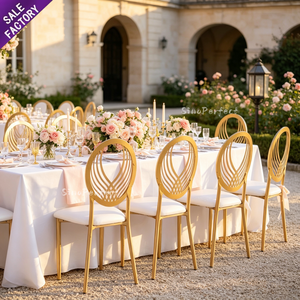 Compre Muebles Sino Perfect, Silla Tiffany Dorada Personalizada, Muebles de Lujo para Banquetes, Fiestas, Bodas y Eventos, para Interiores y Exteriores - Product Image 1