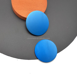 Pièces de monnaie en acier inoxydable antirouille de 40 mm de diamètre, pièces de monnaie vierges pour la gravure, disque bleu durable - Product Image 3
