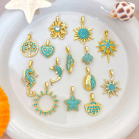 Pendentif Coquillage Étoile Style Européen et Américain, Accessoires de Bijoux DIY Polyvalents, Accessoires de Style Frais