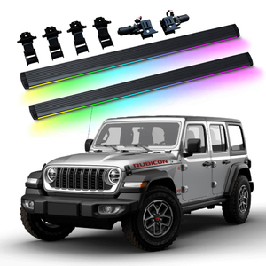 Estribo Lateral Eléctrico Automático con Luz Led para Jeep Wrangler JL 4 Puertas Sahara <span class=keywords><strong>Rubicon</strong></span> 2018-2025 - Product Image 1