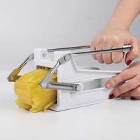 ANJUKE Frietjes Snijders RVS Kunststof CE Gecertificeerd Duurzaam Gemakkelijk Reinigbaar Aangepaste Kleur Fruit Groente Gereedschap