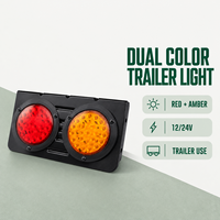 Feu arrière de camion HSSH 48 LED 12V 24V 10-30V, feu combiné arrière pour remorque, pick-up, véhicule utilitaire