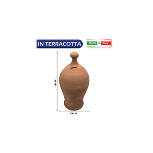Salvadanaio in Terracotta da 35 cm, Stile Unico, Contenitore per Risparmi - Product Image 2