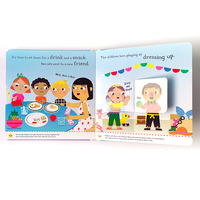 Impression personnalisée d'usine Livre pour enfants Livre relié rigide Designs prêts Livre d'histoire pop-up pour enfants avec rabat à soulever Impression reliée rigide