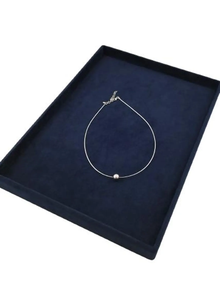 Commercio all'ingrosso verde scuro in velluto di gioielli vassoio con motivo quadrato vassoio per anello bracciale collana gioielli vassoi di fascino - Product Image 3