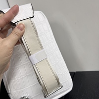 Sac de poitrine de luxe pour homme en peau de crocodile, cuir véritable avec doublure en cuir de vachette, sac à bandoulière décontracté pour les voyages