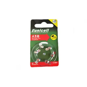 Eunicell E10 Alat Bantu Dengar Medis, Baterai A10 10A 10 PR70 Zinc-Air