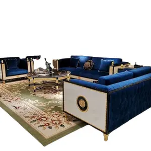 Современный Европейский итальянский классический стиль, тканевый диван, деревянный резной дизайн с цветами, Королевский роскошный секционный дизайн, для гостиной