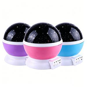 Modern ABS Stars <b>Night</b> <b>Light</b> Projector 360 Degree Rotating Color-Changing LED USB Powered Dimmable 3000K Warm White <b>Light</b> Source - Product Image 2