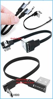 Câble de charge USB C 60W, câble de charge de type C plat à 90 degrés, transfert de données haute vitesse compatible avec Samsung