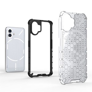 Pour <span class=keywords><strong>rien</strong></span> téléphone 2 nid d'abeille Texture coque de téléphone TPU PC anti-chute couverture arrière - Product Image 2