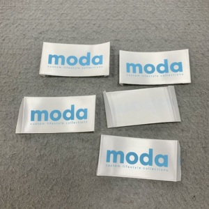 Étiquettes personnalisées de vêtements à coudre en tissu pour le logo de la marque de vêtement Étiquette tissée avec nom personnalisé Étiquettes de vêtements pour étiquette de robe - Product Image 6