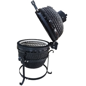 Parrilla Kamado Kimstone <span class=keywords><strong>de</strong></span> 13 Pulgadas, Negra, con Diseño Clásico y Sistema <span class=keywords><strong>de</strong></span> Bisagras, Parrilla Kamado <span class=keywords><strong>de</strong></span> Lujo - Product Image 4