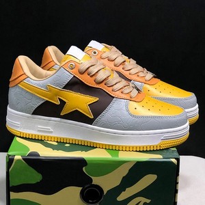Sneakers Shark à semelle extérieure en caoutchouc antidérapant, en cuir verni brillant, style streetwear, faible MOQ, directement de l'usine - Product Image 5