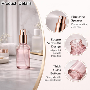 Round <b>Empty</b> Clear Fragrance Glass Perfume <b>Bottle</b> 30ml 50ml 100ml Perfume Glass <b>Spray</b> <b>Bottles</b> With Cap - Product Image 5