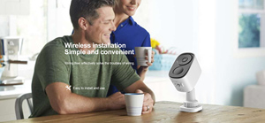 Caméra Wifi sans fil pour la sécurité domestique, caméras de surveillance 1080p avec vision nocturne, détection PIR, conversation bidirectionnelle, mini caméra à batterie - Product Image 5