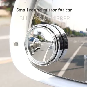 360 Ultra-Clear Reflective Blind Spot Wide-Angle Side <b>Mirror</b> for Silver Adjustable for <b>Car</b> Reversing Auxiliary - Product Image 2