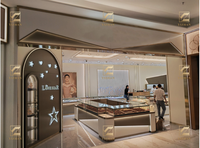 Derniers bijoux en or modernes de luxe et vitrines pour lunettes Taille/couleur personnalisable Utilisation dans le centre commercial