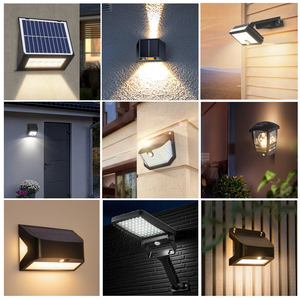 IP65 LED Solar Garden Lamp Up And Down Luminous Waterproof Solar Wall Lights Motion <strong>Sensor</strong> Wall Sconce <strong>Dusk</strong> <strong>to</strong> <strong>Dawn</strong> Night Light - Product Image 1
