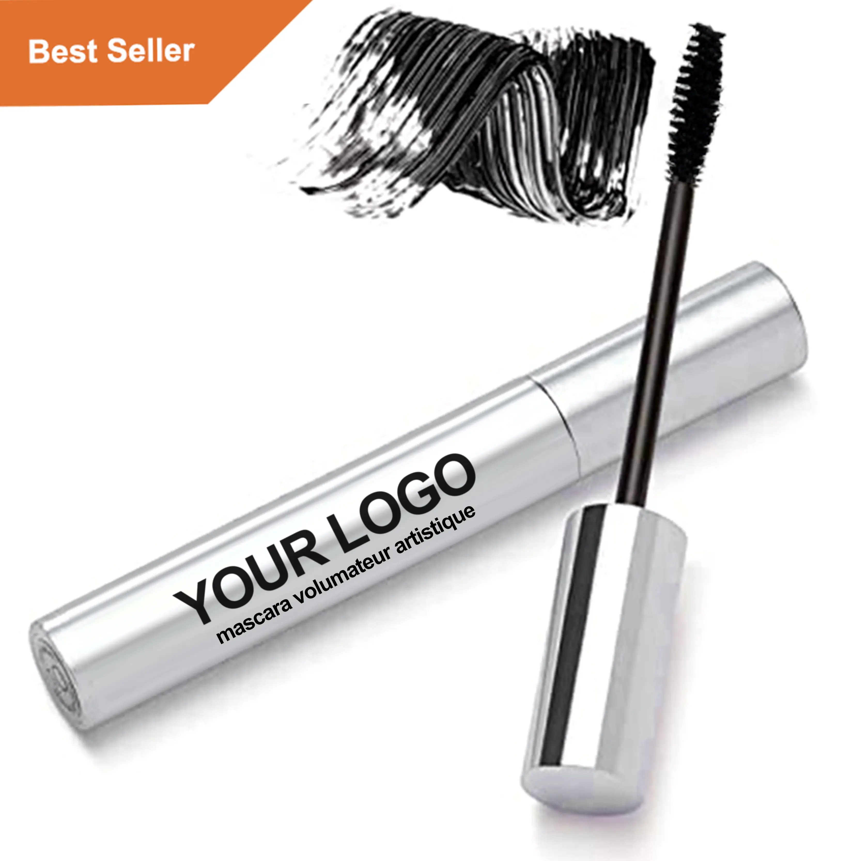 Commercio all'ingrosso personalizzato corea 2 In 1 nero Cruelty Free Long Lasting 3D Fiber Vegan Extension ciglia False Lash Mascara Private Label