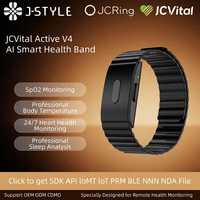 Bracelet connecté intelligent JCVital 2501 SDK APL OEM ODM avec moniteur de santé IA, fonctionnalités d'entraînement et d'analyse de la variabilité de la fréquence cardiaque (VFC)