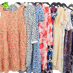 Lady's Summer Africa Style Vestido de algodón usado en pacas de ropa de <span class=keywords><strong>marca</strong></span> 45kg MOQ - Product Image 4