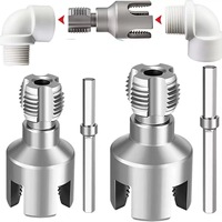 Accessoires de perceuse électrique en acier à grande vitesse de CR-V de dureté élevée pour l'outil de filetage de tuyau de filetage de tuyau avec adaptateur
