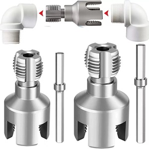 <span class=keywords><strong>Accesorios</strong></span> de <span class=keywords><strong>taladro</strong></span> eléctrico de acero de alta velocidad de alta dureza <span class=keywords><strong>para</strong></span> roscado de tuberías, herramienta de roscado de tuberías con adaptador - Product Image 2