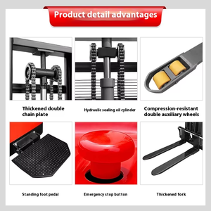 新型ホットセール中！XINGJI 2トン屋外電動フォークリフトパレットスタッカー（リチウムイオンバッテリー搭載） - Product Image 3