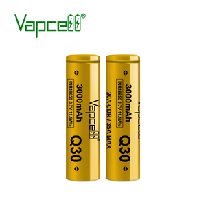 Vapcell Q30 <span class=keywords><strong>18650</strong></span> 3000mAh 20A 3,6 V Batería recargable INR18650 Gran potencia Cilíndrica Ion de litio - Product Image 2