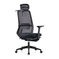 Fauteuil de bureau exécutif électrique inclinable moderne en cuir PU, pivotant, dossier haut avec appui-tête pour bureau à domicile