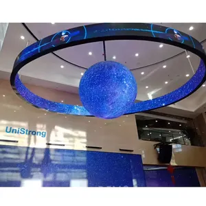 Indoor 3D Sphere Led Round Irregular Ball Shape Spherical Module Soft Custom P2 Led Sphere Display Manufacturer Oem Odm Factory