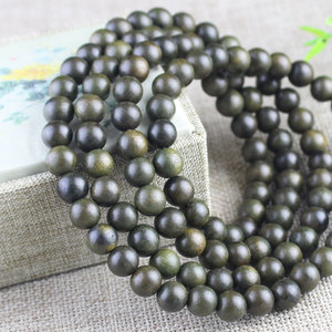 Dark Golden Nanmu Wood 108 <b>Bead</b> Buddhist Prayer <b>Bracelet</b> Round Ethnic Style For <b>Men</b> And Women Natural Fragrance - Product Image 3