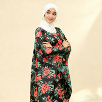 Abayas en polyester faites à la main, coupe ajustée, longueur cheville, pour femmes musulmanes, grandes tailles, couleur personnalisable, manches longues, respirantes, anti-plis