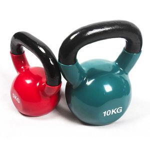 Kettlebell en fonte avec revêtement plastique brillant, <span class=keywords><strong>prix</strong></span> d'usine, équipement de fitness pour la salle de sport et la maison - Product Image 1