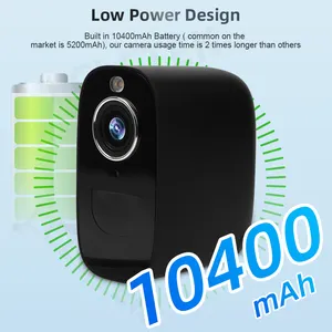 Câmera de segurança alimentada por bateria sem fio LCLCTEK 4G Projector Wifi IP66 Outdoor CCTV Camera