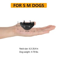 Premium Wiederaufladbares Hunde-Bellkontrollhalsband mit Elektronischem Trainingspiepton und Schockfunktion für Kleine und Mittelgroße Hunde