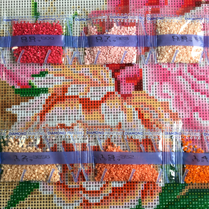 Tranh Đính Đá Hình Hoa Cổ Điển Cho Tường Phòng Khách - Product Image 4