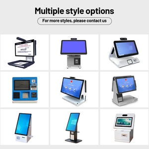 Kiosque de commande automatique de comptoir avec lecteur QR, lecteur de cartes, clavier PIN et écran tactile pour paiement en magasin, restaurant ou hôtel - Product Image 3