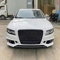 Pare-chocs avant style RS4 B9 avec calandre en nid d'abeille brillante pour Audi A4 S4 B8 2008-2012, kit de conversion de carrosserie pour lifting