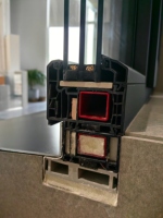 Économies d'énergie haute performance avec des fenêtres passives de 90mm Fenêtre à battant en verre Upvc écologique