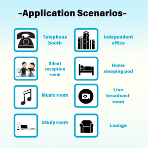 Cabines insonorisées modernes en aluminium, cabines d'intimité mobiles, cabines <span class=keywords><strong>de</strong></span> réunion, mobilier <span class=keywords><strong>de</strong></span> bureau, cabines d'étude, studios d'enregistrement, hôtels en plein air - Product Image 3