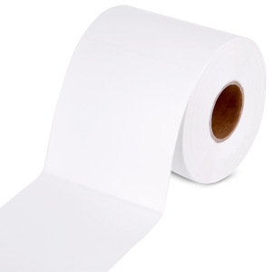 Étiquettes autocollantes thermiques imperméables en papier, taille personnalisée, carrées, avec code-barres, pour l'impression d'e-paquets, promotion, produits d'épicerie - Product Image 5