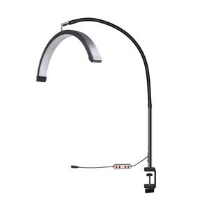 Lampe LED demi-lune à <span class=keywords><strong>pince</strong></span> pour bureau, éclairage pour manucure, nail art, salon, extension de cils, tatouage, poste de travail beauté - Product Image 3