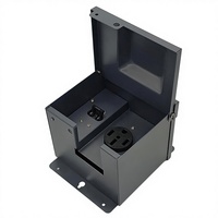 Caja de Conexión Eléctrica para RV de 50A IP44 con Interruptor NEMA 14-50R 125/250V, Carcasa Resistente a la Intemperie para Remolque o Barco, PC Ignífugo