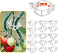 Clips de verrouillage de plante de tomate en plastique PLA biodégradable d'échantillon gratuit de vente d'usine pour vigne de tomate fixe